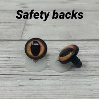 Yellow glass eye cabochons in sizes 6mm to 20mm dragon eyes cat iris (371)