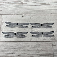 Dragonfly wings for needle felting and craft projects 6 pairs of acetate insect wings clear wings