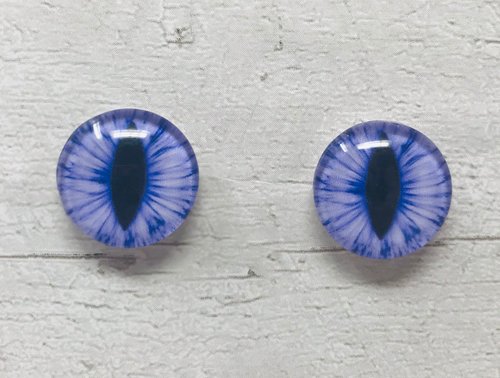 Purple Glass eye cabochons in sizes 6mm to 40mm dragon cat eyes monster iris snake fantasy creature animal eyes (110)