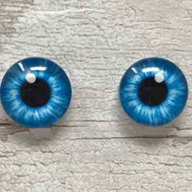 Blue glass eye cabochons in sizes 8mm to 40mm human eyes husky iris animal eyes (129)