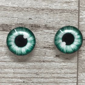 Blue Glass eye cabochons in sizes 8mm to 40mm Pair of animal eyes human iris (127)