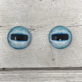 Blue Glass eye cabochons in sizes 6mm to 40mm sheep eyes, horse eyes, deer eyes, goat eyes, octopus eyes mongoose eyes (462)