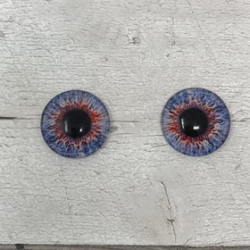 Blue Glass eye cabochons in sizes 6mm to 40mm human iris dog cat animal eyes (415)